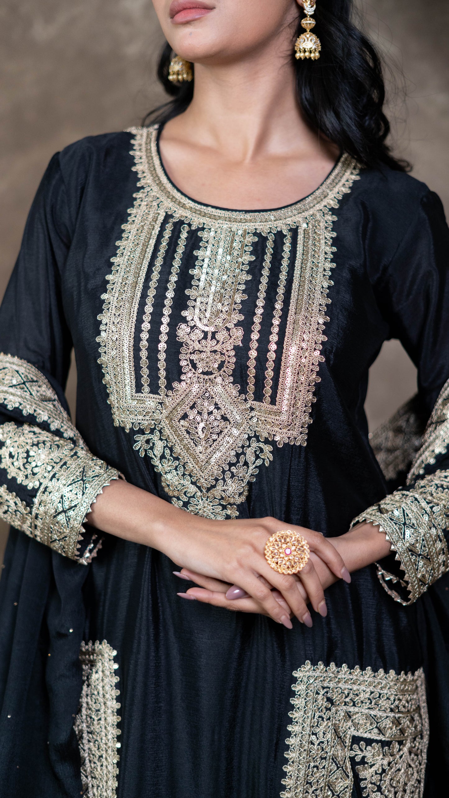 Black Chinnon Suit