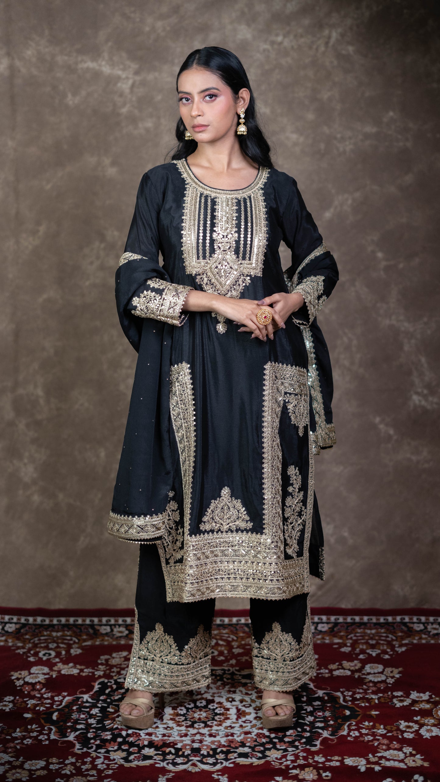Black Chinnon Suit