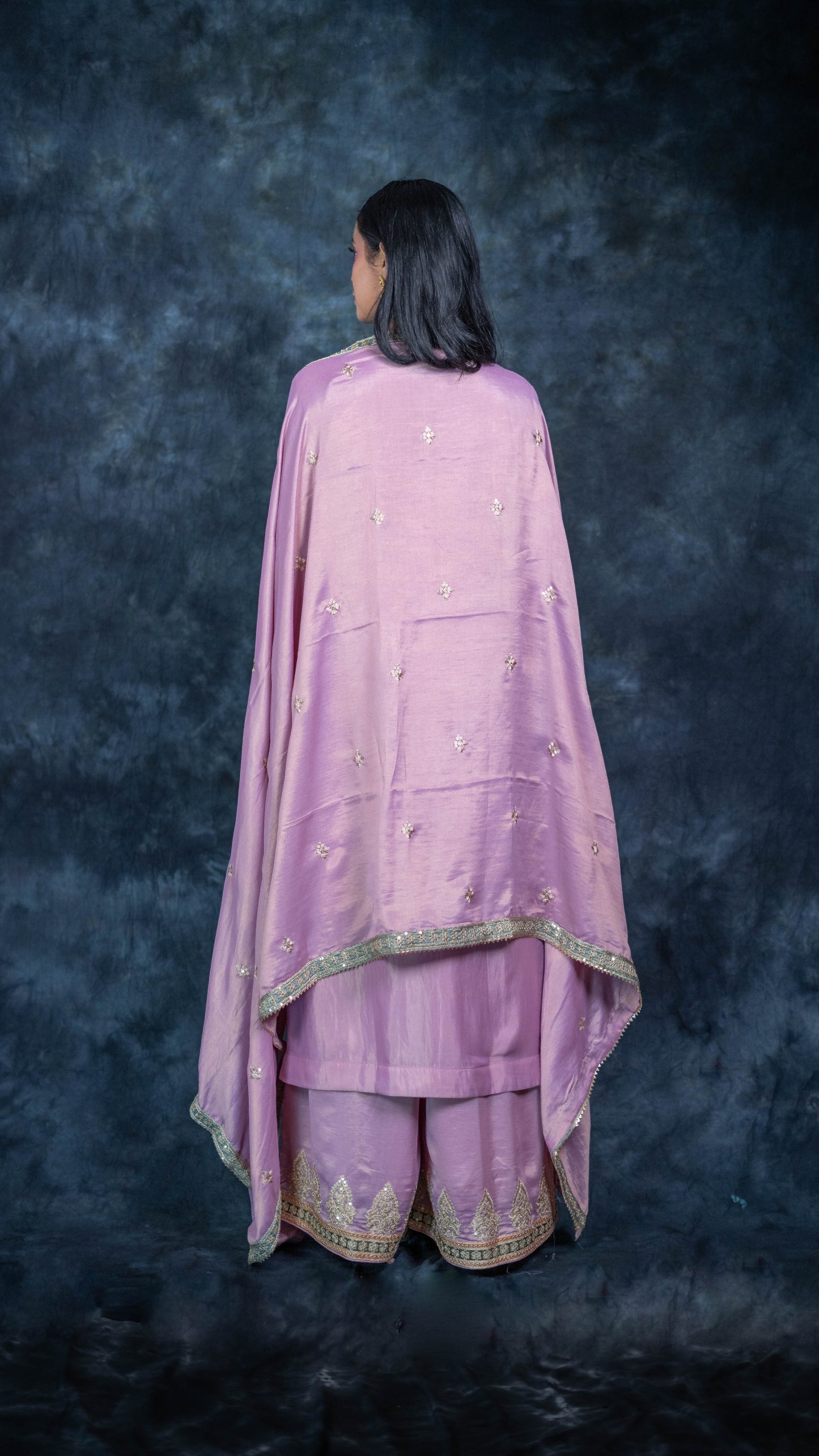 Lavender Silk Suit Set
