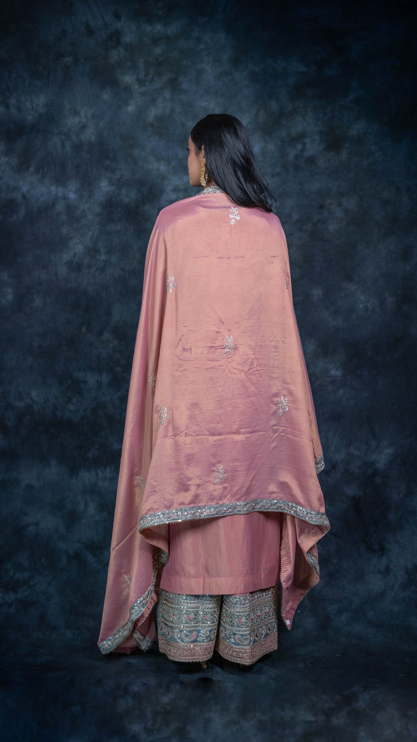 Pink Simar Silk Suit Set