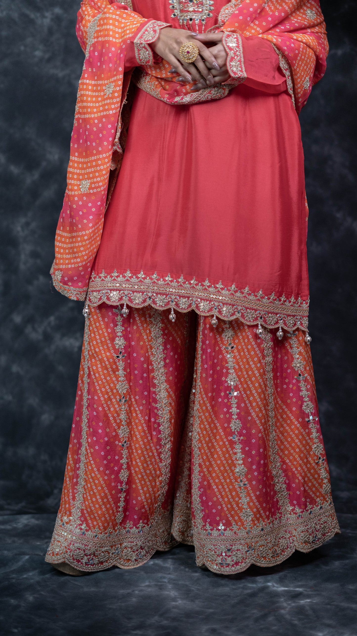 Bandhani Print Suit Set