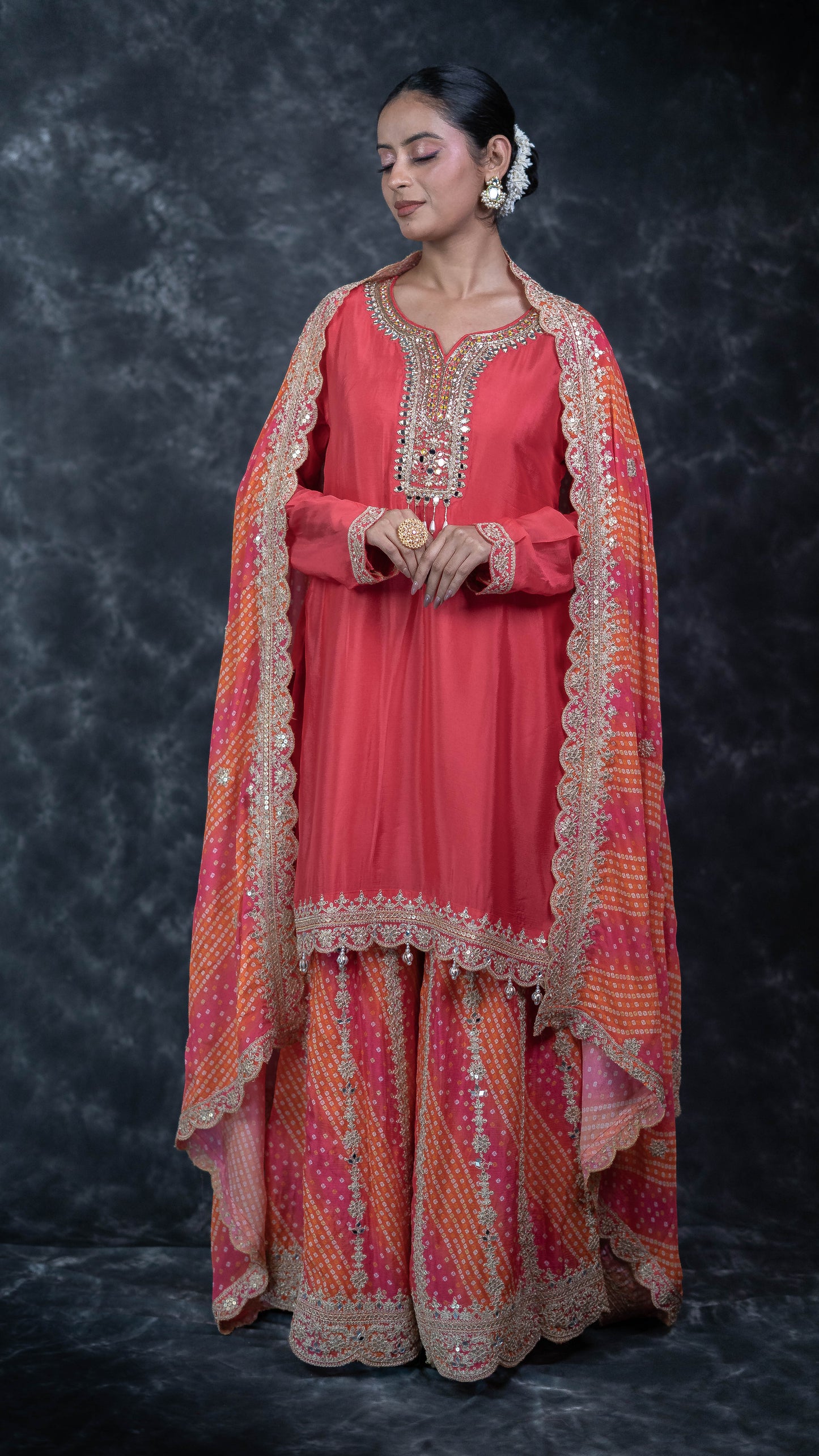 Bandhani Print Suit Set