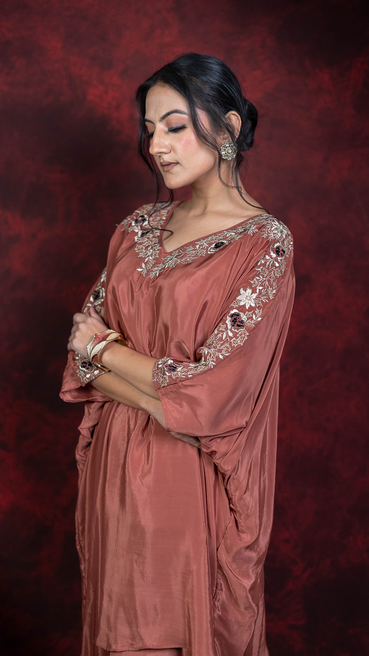 Salmon Kaftan Set
