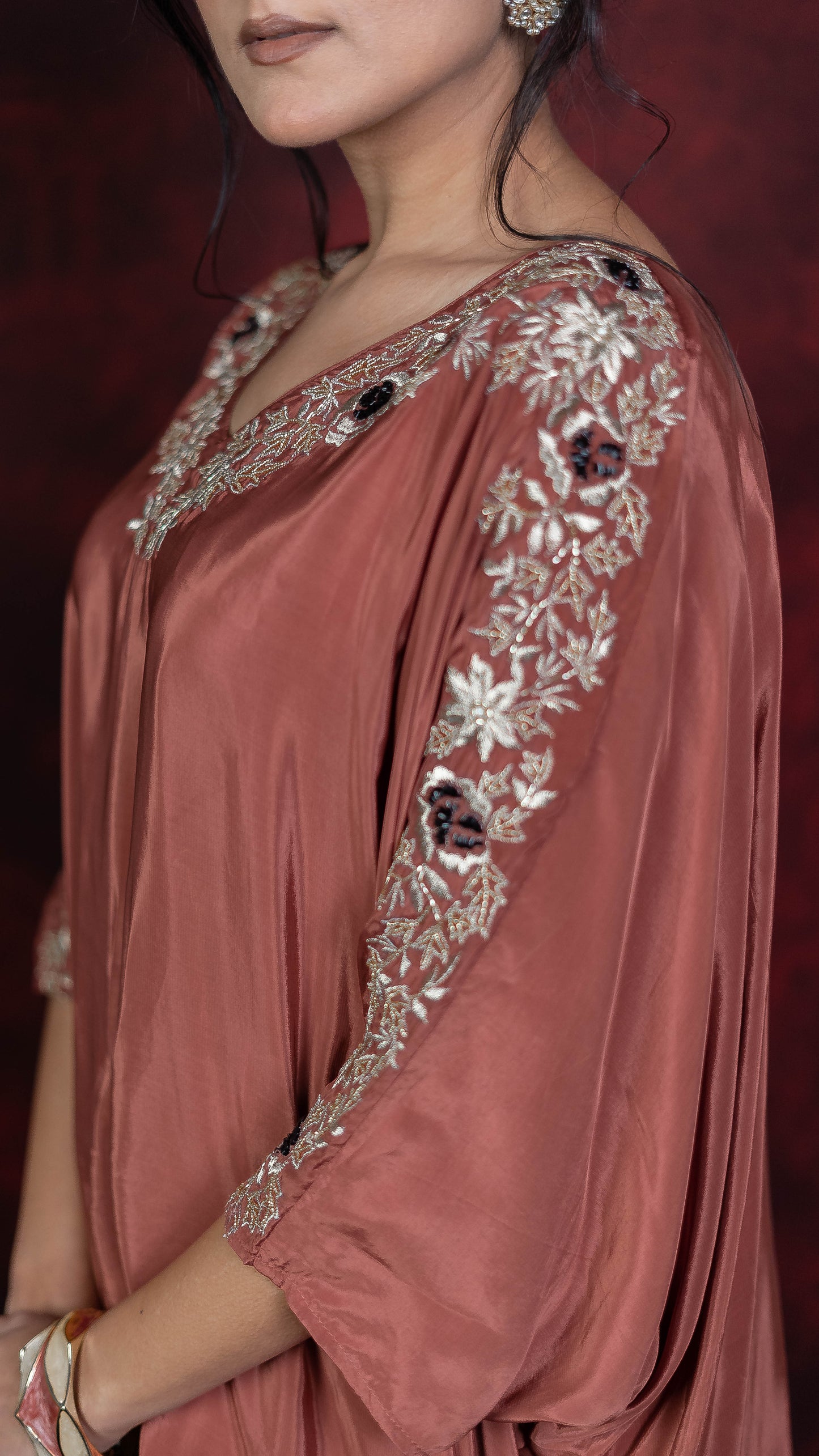 Salmon Kaftan Set
