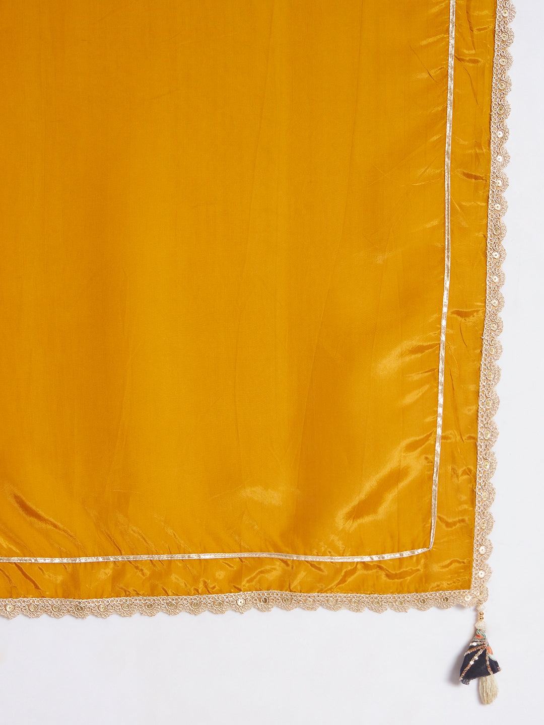 Mustard Yellow Cotton Silk Suit