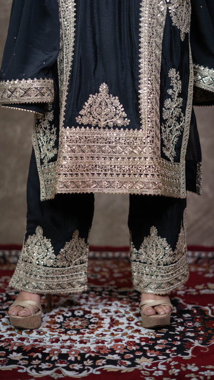 Black Chinnon Suit