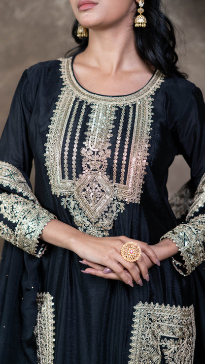 Black Chinnon Suit