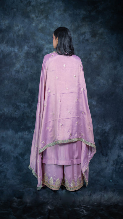 Lavender Silk Suit Set