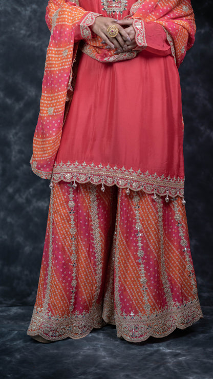 Bandhani Print Suit Set