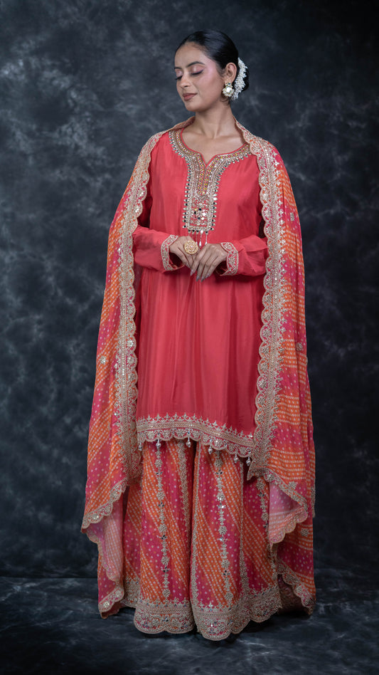 Bandhani Print Suit Set